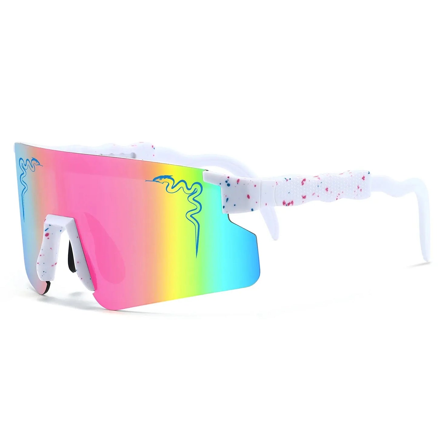 Lunettes "Viper Strike" – Design Éclaboussure & Verre Miroir SportsOptique