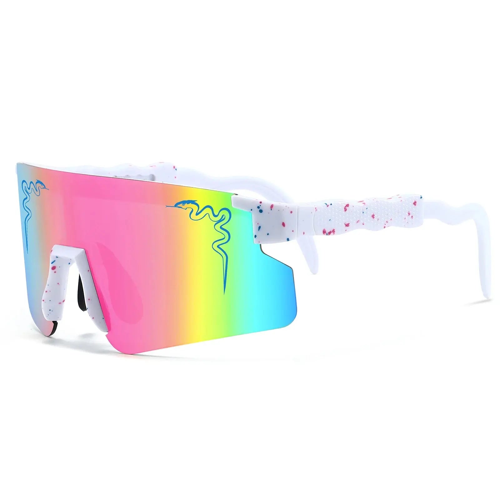 Lunettes "Viper Strike" – Design Éclaboussure & Verre Miroir SportsOptique