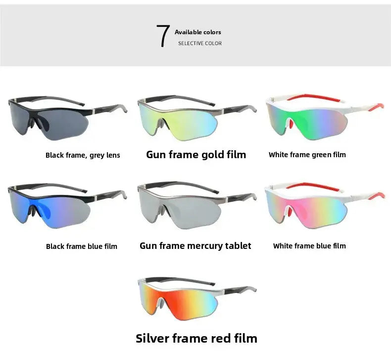 Lunettes "Aero-Pro Silver" – Écran XXL & Vision Haute Définition SportsOptique