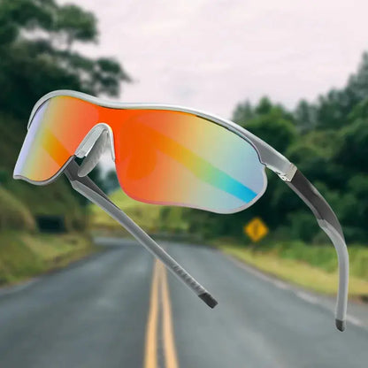 Lunettes "Aero-Pro Silver" – Écran XXL & Vision Haute Définition SportsOptique
