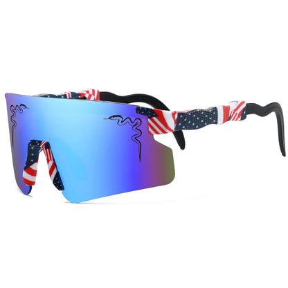 Lunettes "Viper Strike" – Design Éclaboussure & Verre Miroir SportsOptique