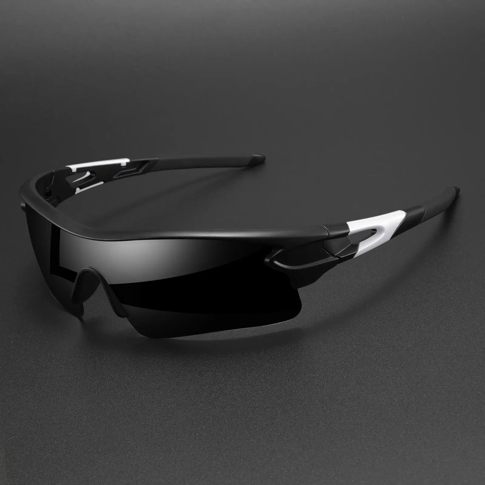 Lunettes de Sport "Velocity White" – Écran Bleu Miroir HD SportsOptique