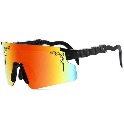 Lunettes "Viper Strike" – Design Éclaboussure & Verre Miroir SportsOptique