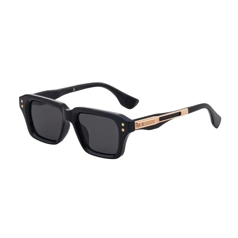 Lunettes de soleil carrées tendance 2026 pour hommes, style vintage, à rivets, pour femmes, de marque et de créateur, idéales pour la conduite. SportsOptique