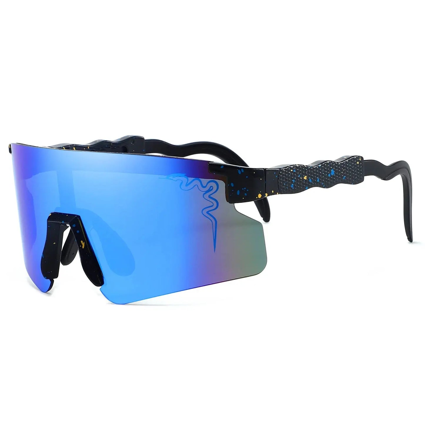 Lunettes "Viper Strike" – Design Éclaboussure & Verre Miroir SportsOptique