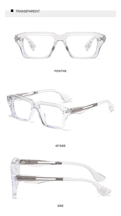 Lunettes de soleil carrées tendance 2026 pour hommes, style vintage, à rivets, pour femmes, de marque et de créateur, idéales pour la conduite. SportsOptique