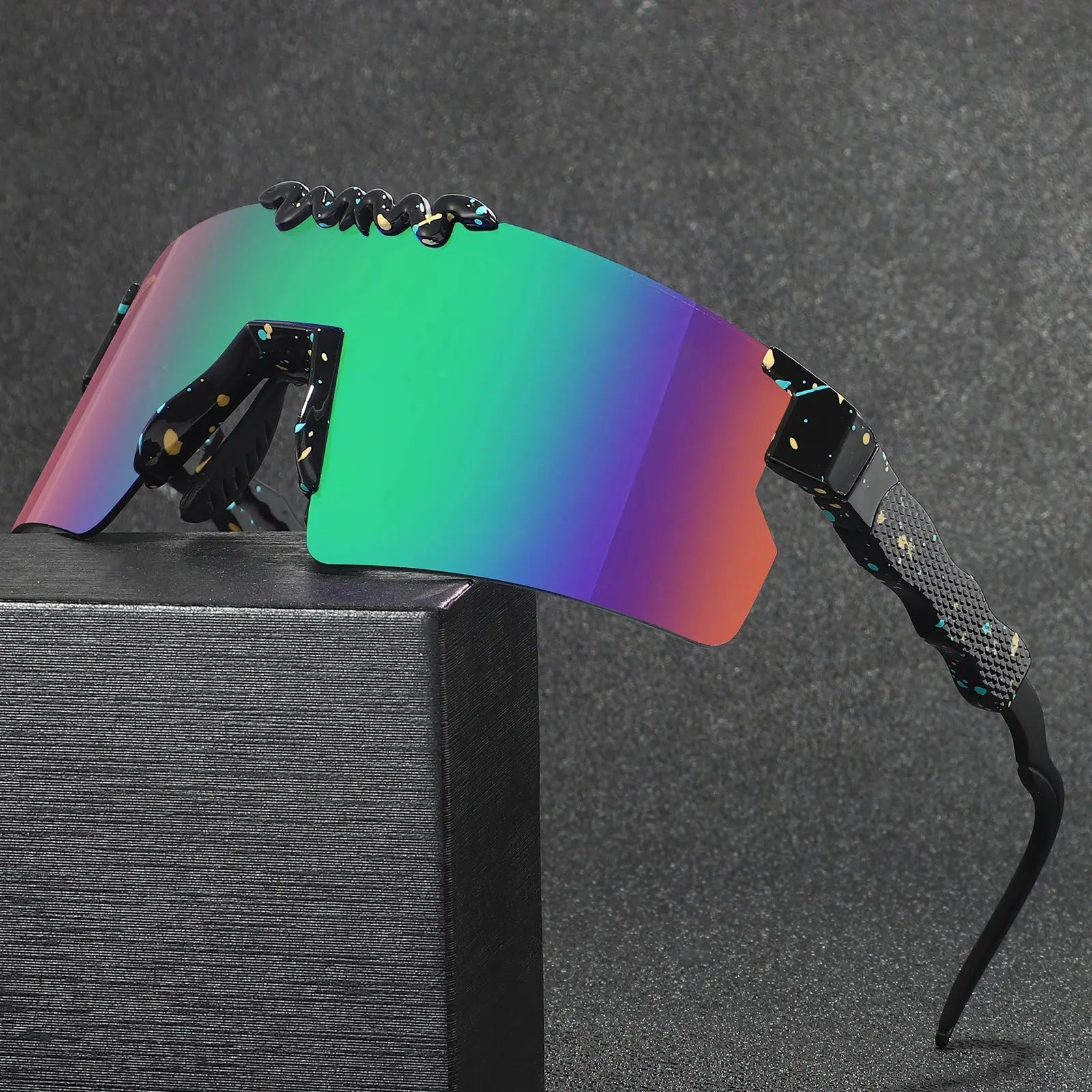 Lunettes "Viper Strike" – Design Éclaboussure & Verre Miroir SportsOptique