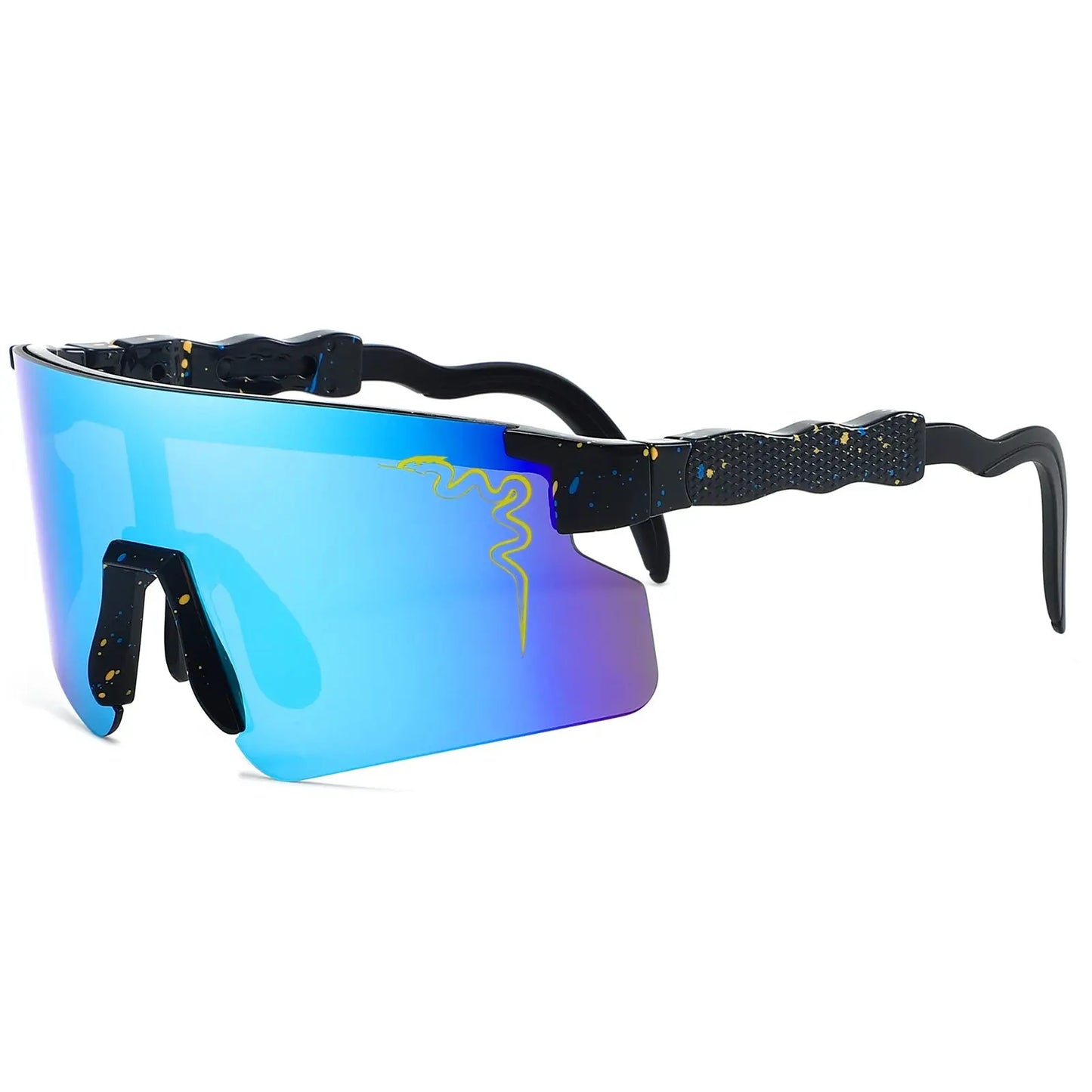 Lunettes "Viper Strike" – Design Éclaboussure & Verre Miroir SportsOptique