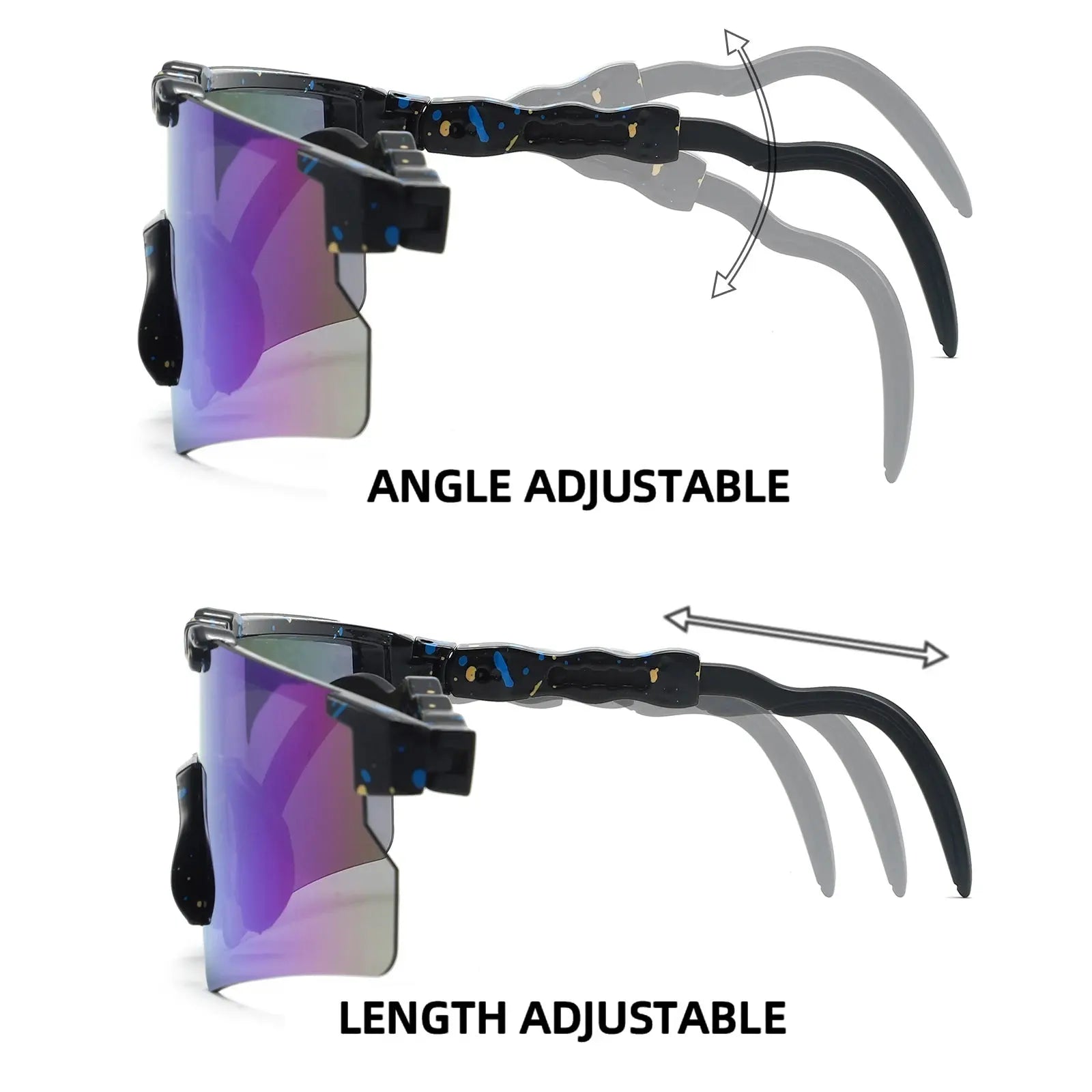 Lunettes "Viper Strike" – Design Éclaboussure & Verre Miroir SportsOptique