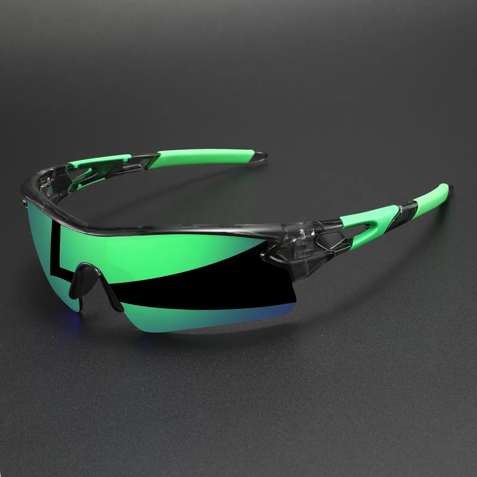 Lunettes de Sport "Velocity White" – Écran Bleu Miroir HD SportsOptique